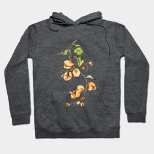 Orange Bougainvillea Flowers Hoodie